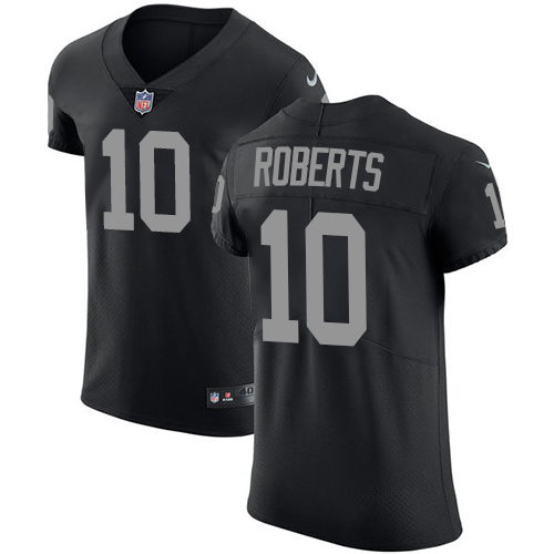 Nike Raiders #10 Seth Roberts Black Team Color Men's Stitched NFL Vapor Untouchable Elite Jersey - Click Image to Close